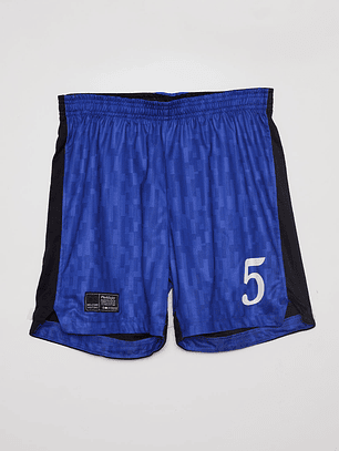 Bermuda Lolo Pretina Elástica Azul Familyshop