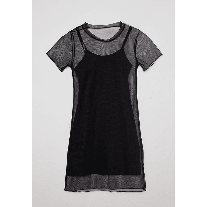 Vestido Lola Manga Corta Negro Familyshop 1