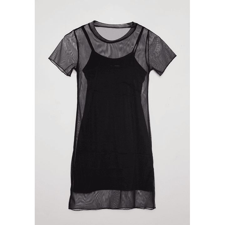 Vestido Lola Manga Corta Negro Familyshop 2