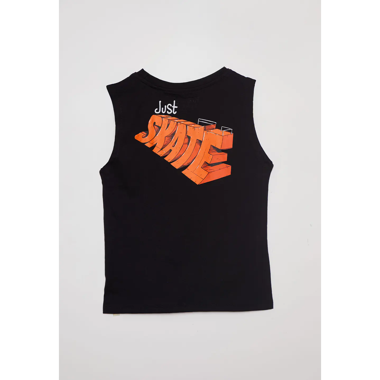 Polera Niño Sin Mangas Negro Familyshop 2