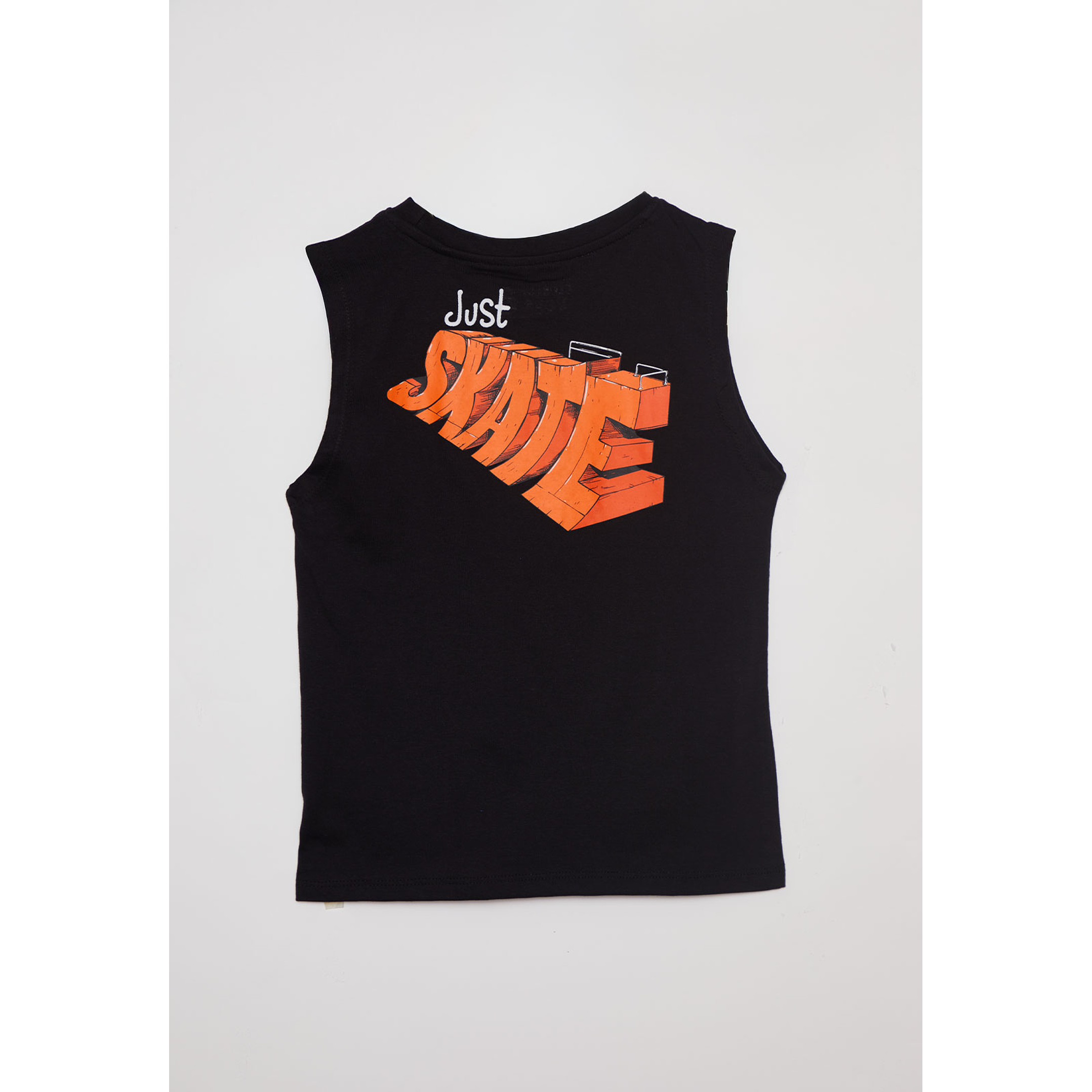 Polera Niño Sin Mangas Negro Familyshop 2