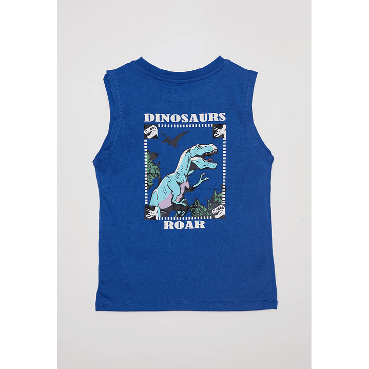 Polera Niño Sin Mangas Azul Familyshop 2