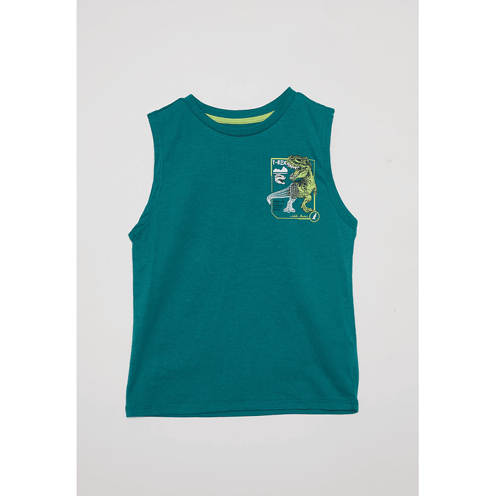 Polera Niño Sin Mangas Verde Familyshop 1