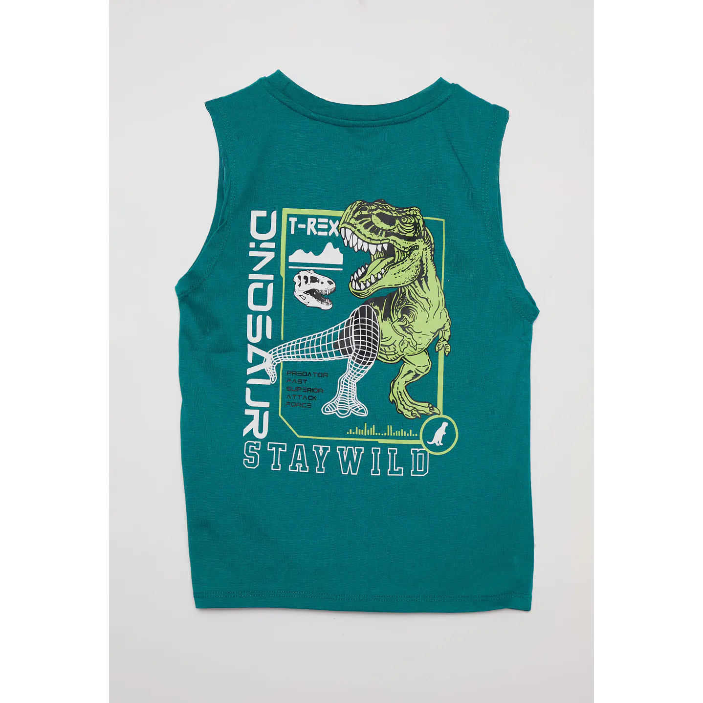 Polera Niño Sin Mangas Verde Familyshop 2