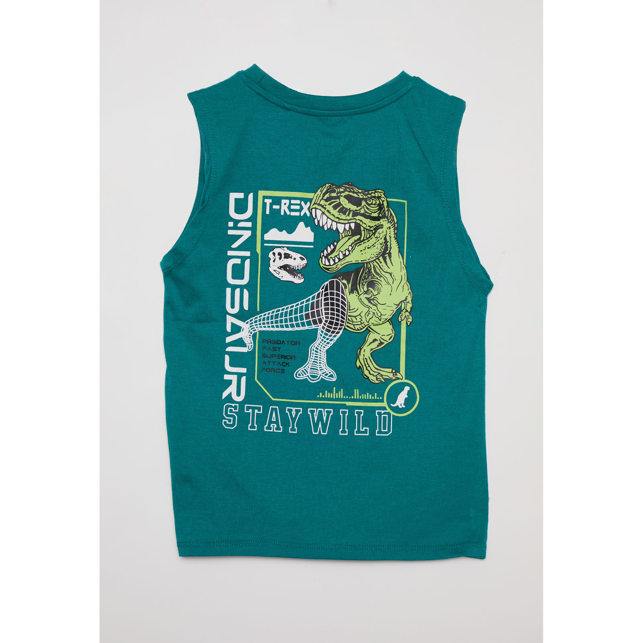 Polera Niño Sin Mangas Verde Familyshop 2