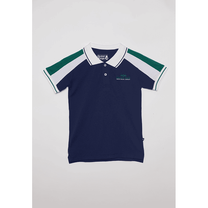 Polera Niño Bloques Azul Familyshop 1