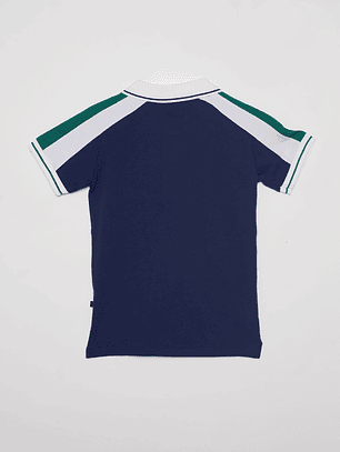 Polera Niño Bloques Azul Familyshop