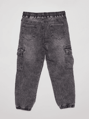 Jeans Niño Cargo Gris Familyshop