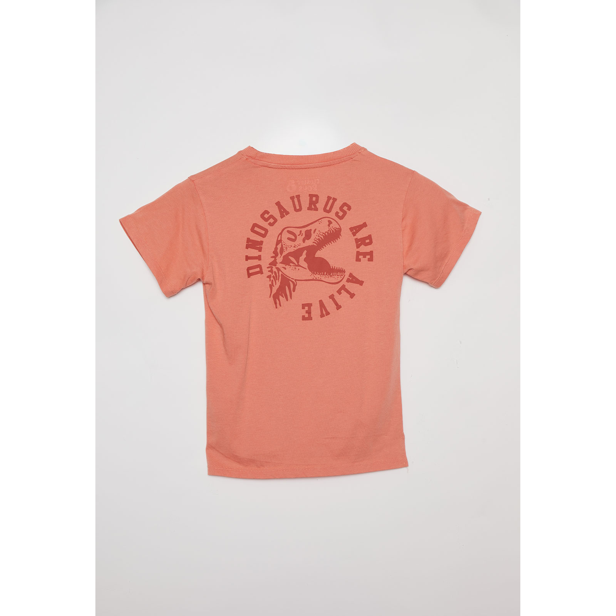 Polera Acid Wash Manga Corta Café Familyshop 2