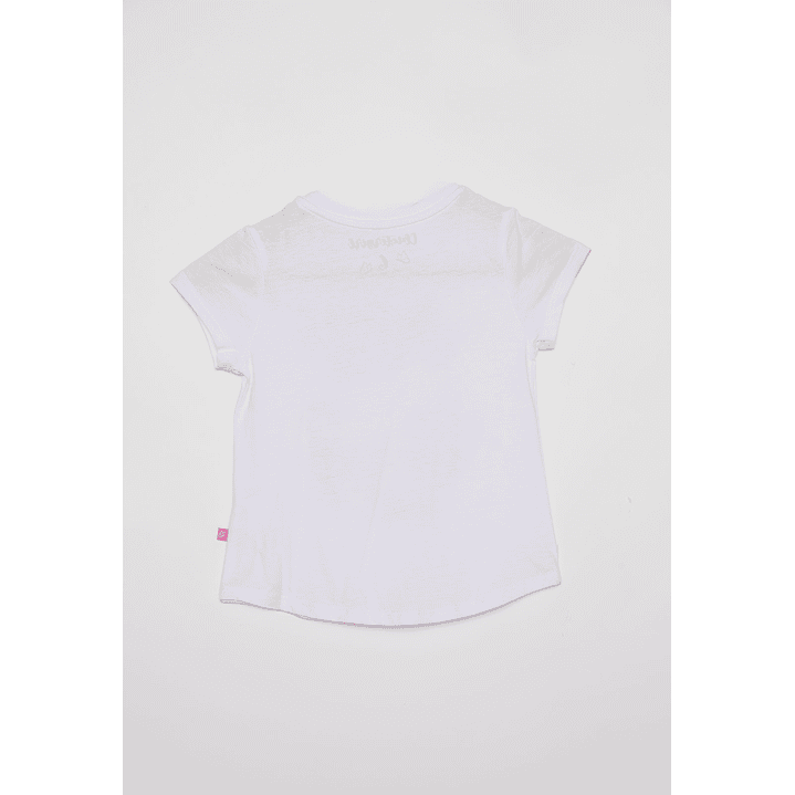Polera Niña Puff Summer Blanco Familyshop 2