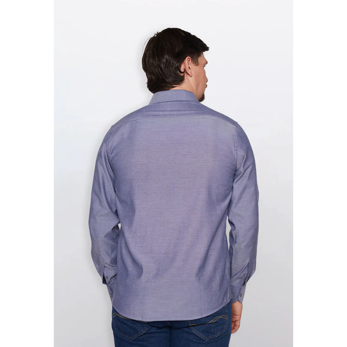 Camisa Hombre Oxford Gris Familyshop 3
