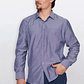 Camisa Hombre Oxford Gris Familyshop - Miniatura 1