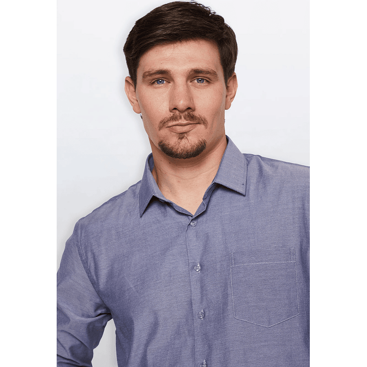 Camisa Hombre Oxford Gris Familyshop 4