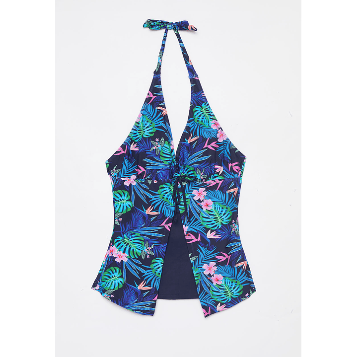 Traje De Baño 2 Piezas Mujer Azul Familyshop 1