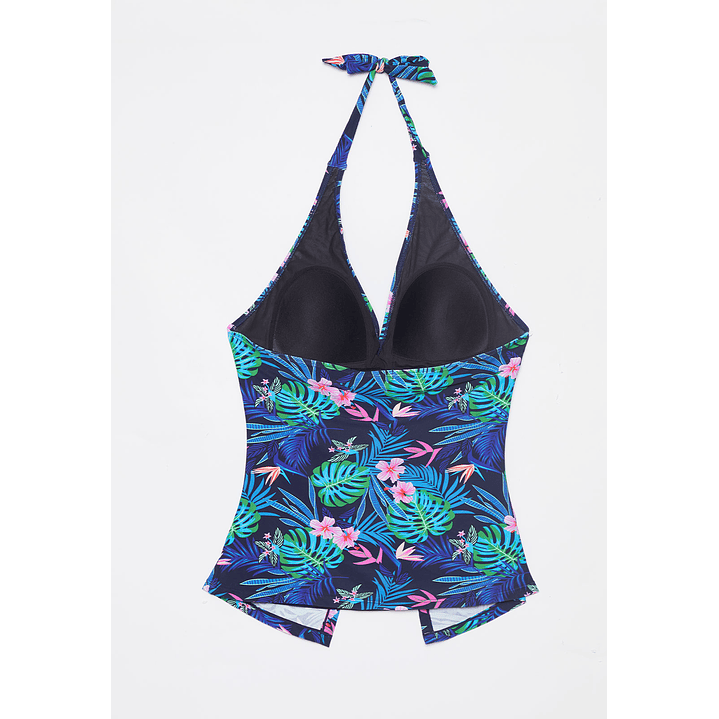 Traje De Baño 2 Piezas Mujer Azul Familyshop 3