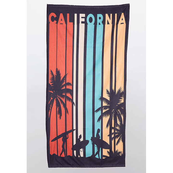 Toalla California 70x140 cm Negro Familyshop 1