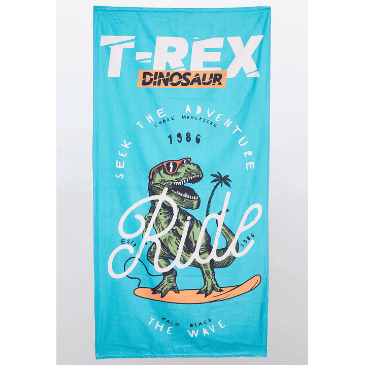 Toalla T-Rex 70x140 cm Celeste Familyshop 1