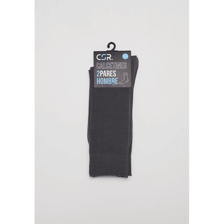 Calcetín Bipack Hombre Gris Escolar Familyshop 1