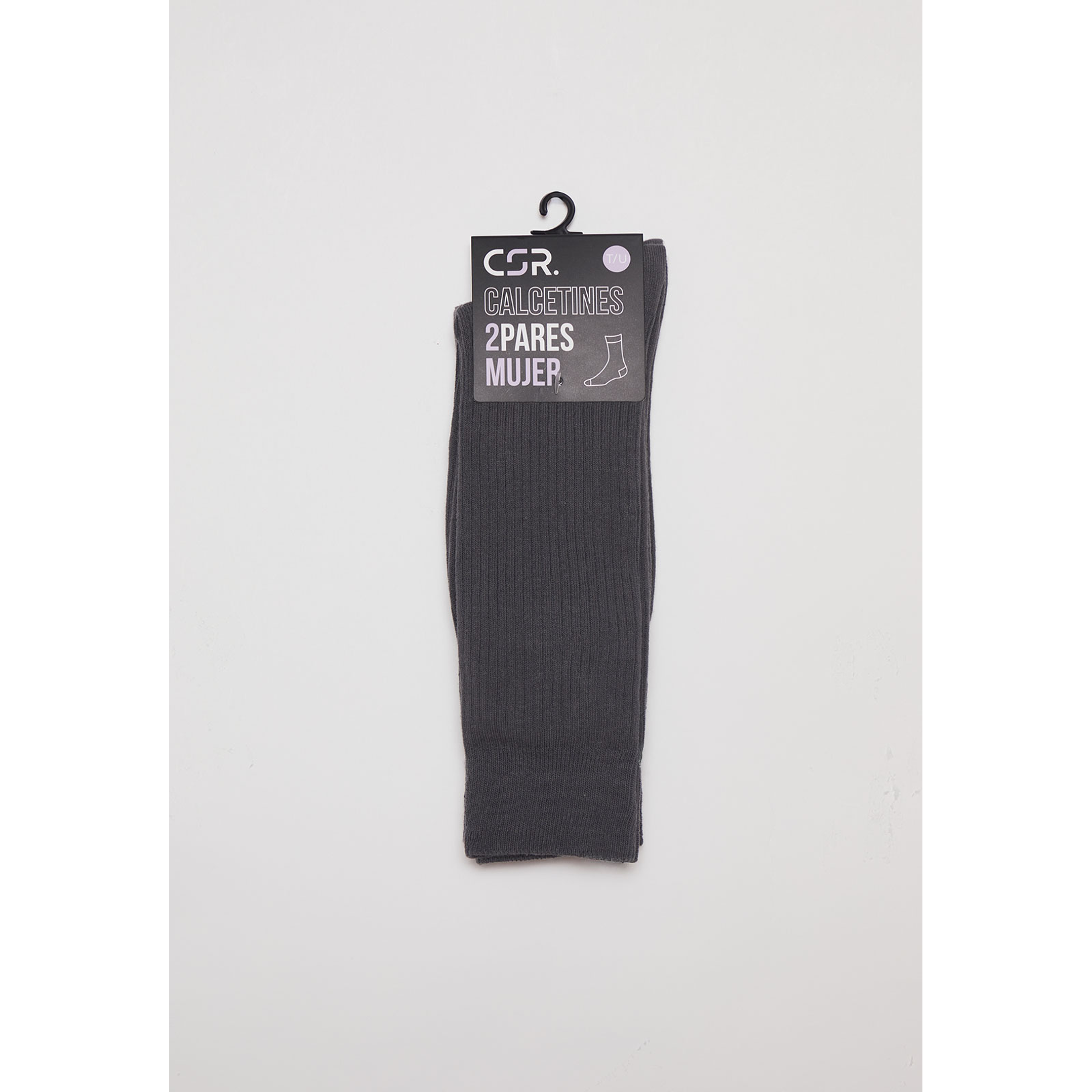 Calcetín Bipack Mujer Gris Escolar Familyshop 2