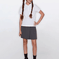 Falda Mujer Escolar Gris Familyshop - Miniatura 2