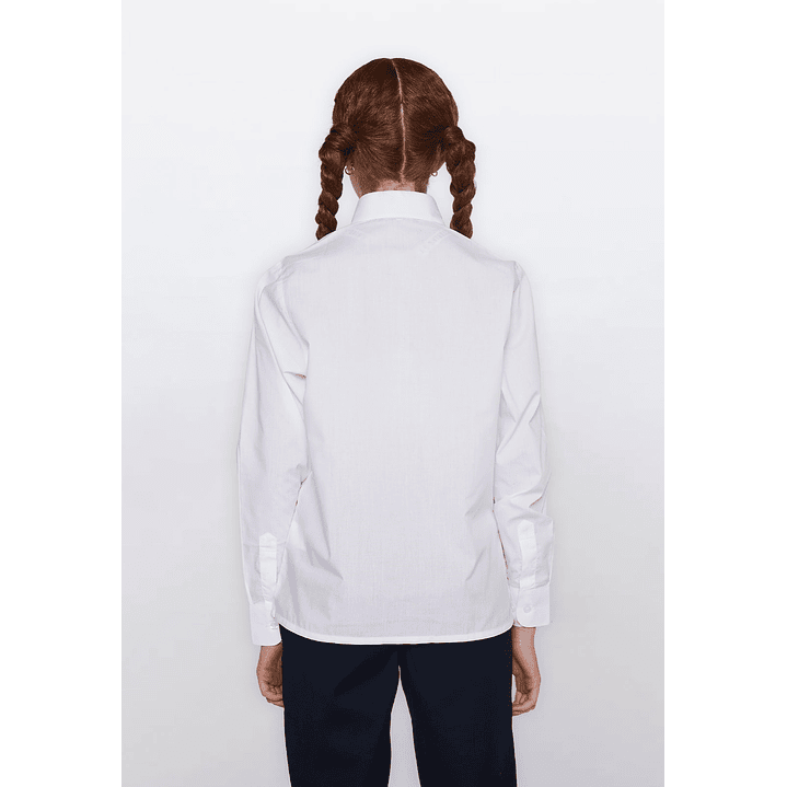 Blusa Blanco Niña Escolar Familyshop 3