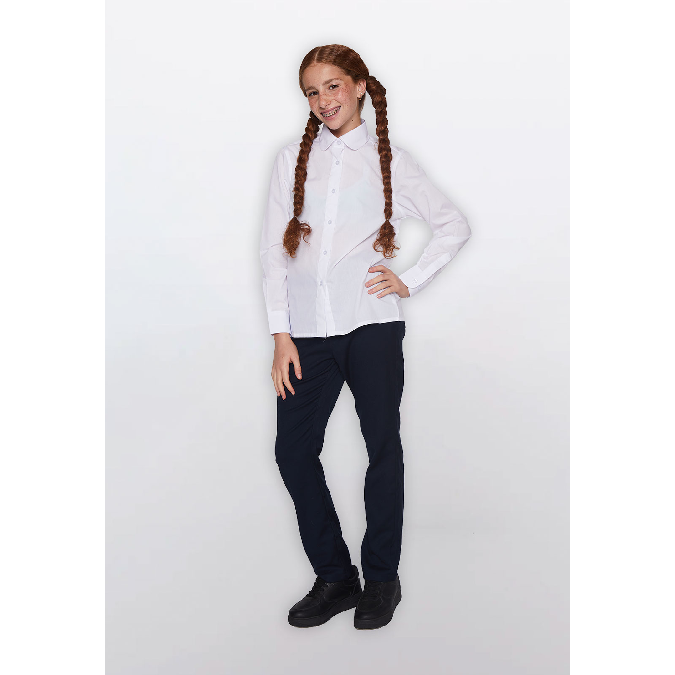 Blusa Blanco Niña Escolar Familyshop 2