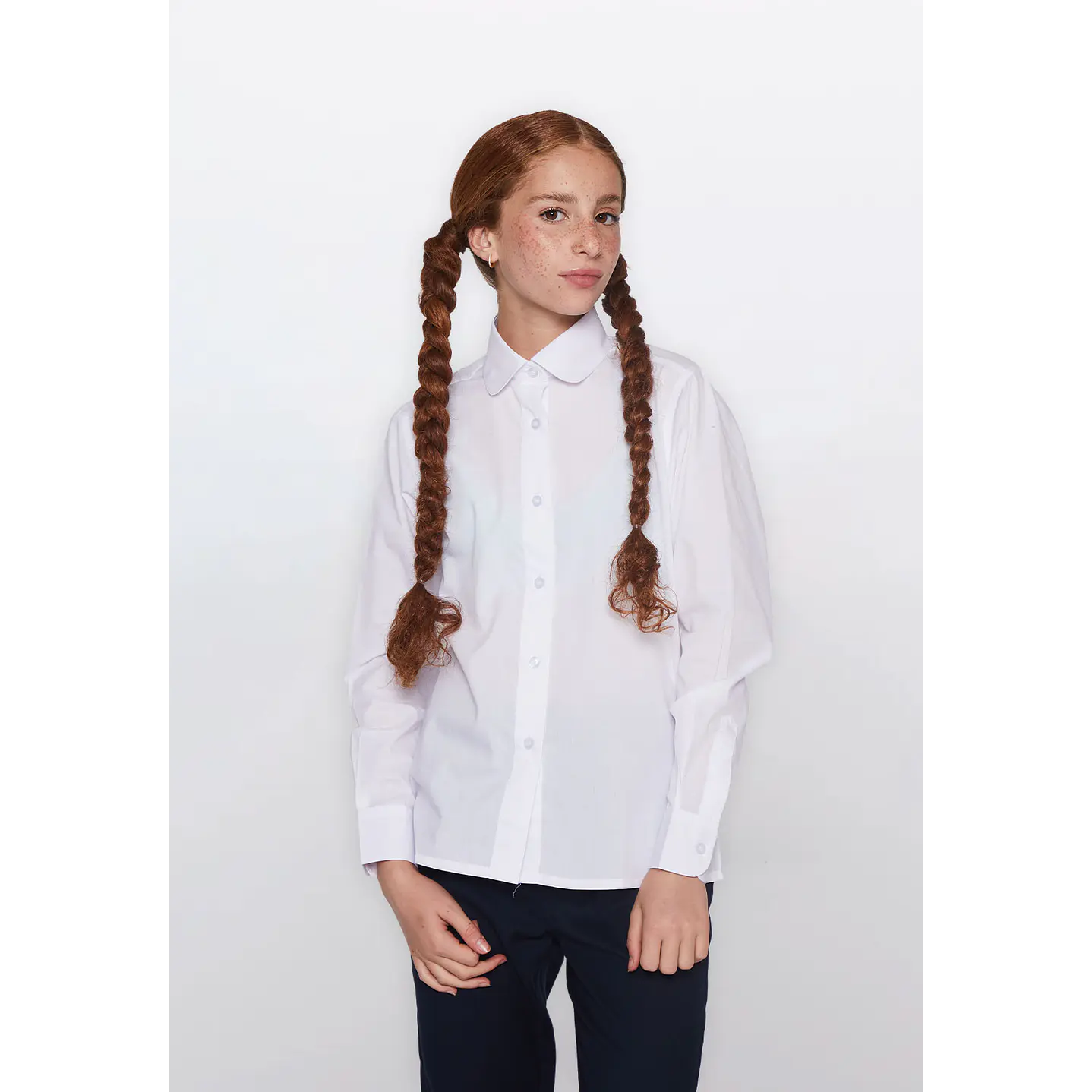 Blusa Escolar Blanca Tallas 6 a 16 Familyshop 2
