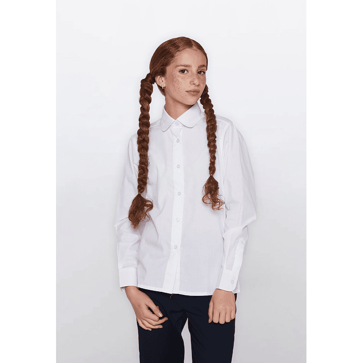 Blusa Blanco Niña Escolar Familyshop 1