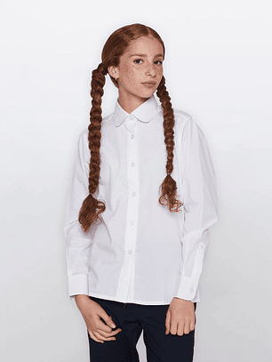 Blusa Blanco Niña Escolar Familyshop