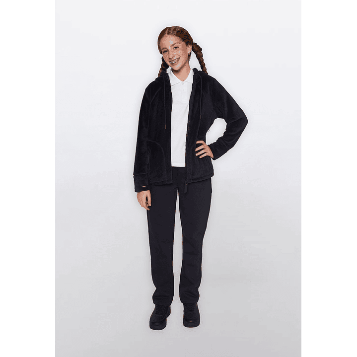 Polerón Niña Peludo Escolar Azul Familyshop 2