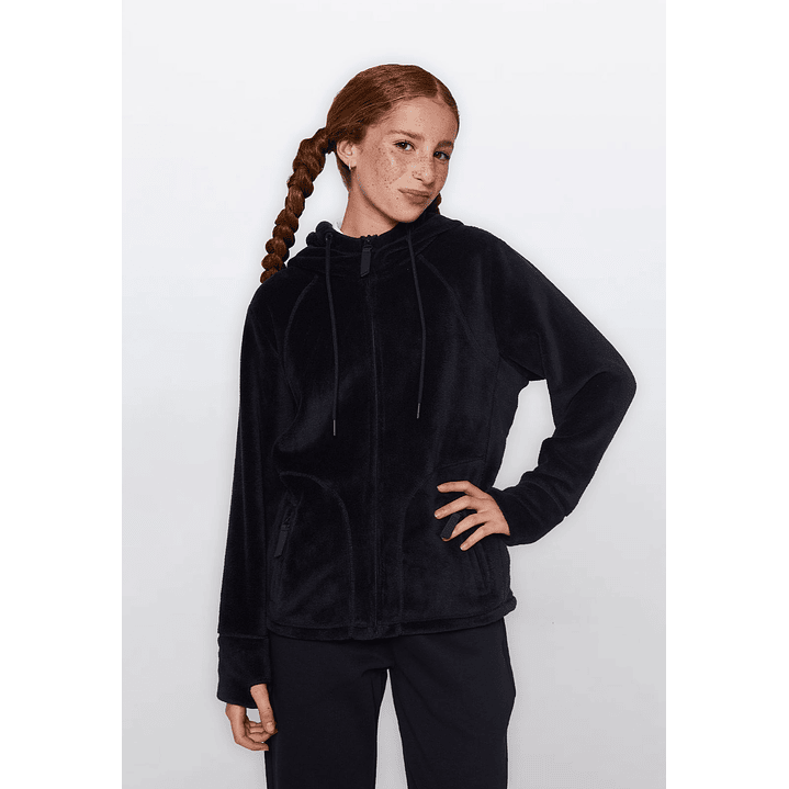 Polerón Niña Peludo Escolar Azul Familyshop 1