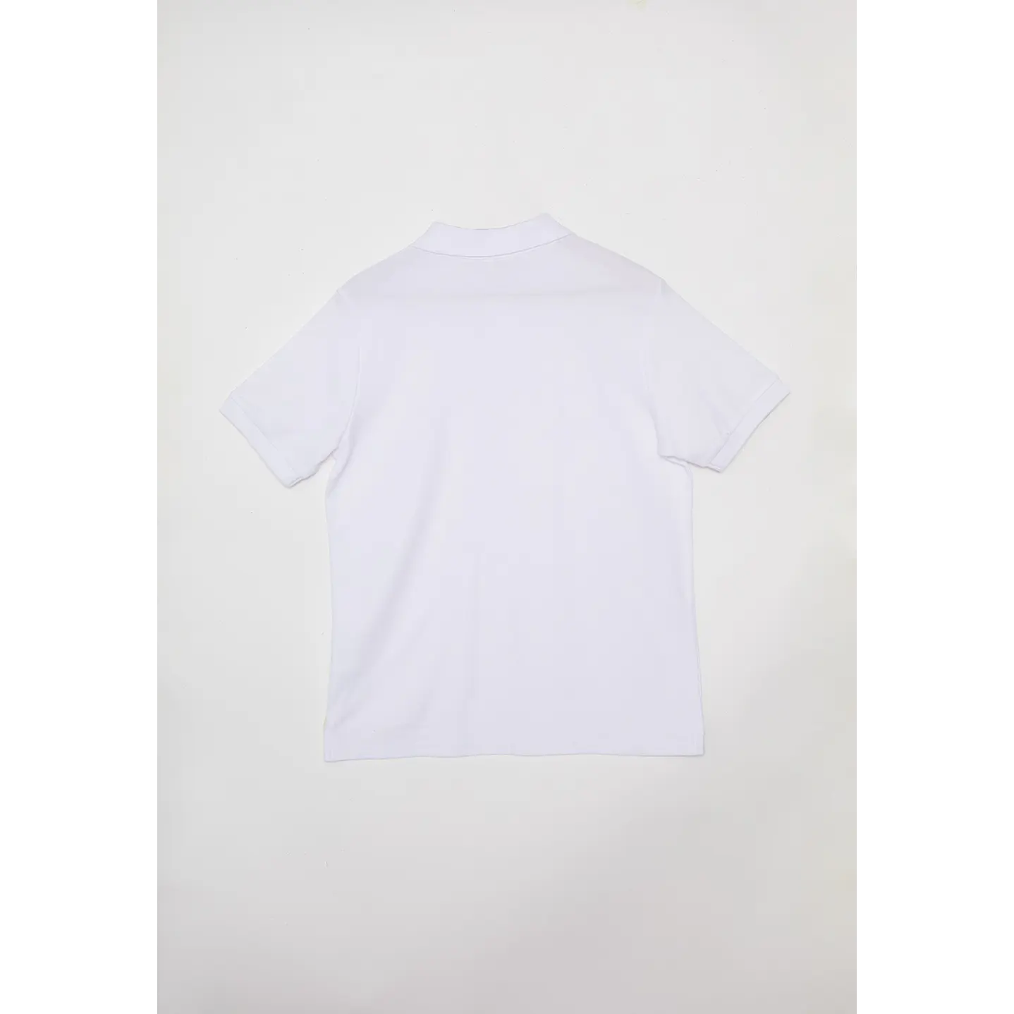 Polera Unisex Escolar Pique Blanca Tallas XS a XL Familyshop 2