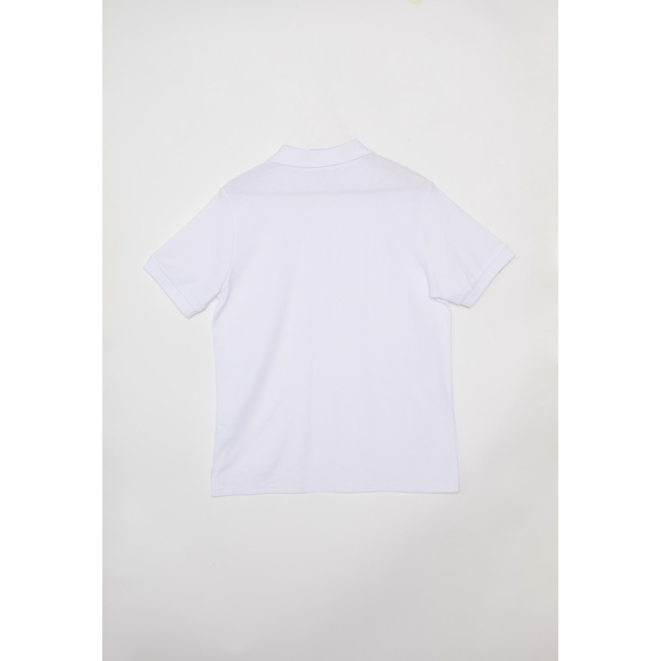 Polera Pique Unisex Escolar Blanco Familyshop 2