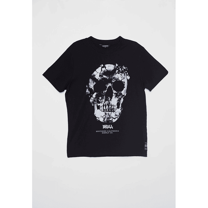 Polera Calavera Hombre Negro Familyshop 1