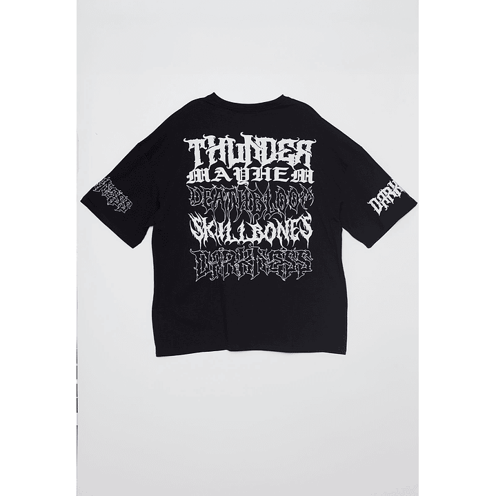 Polera Oversize Death Hombre Negro Familyshop 2