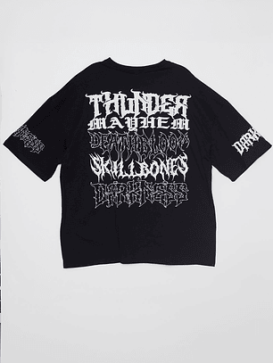 Polera Oversize Death Hombre Negro Familyshop