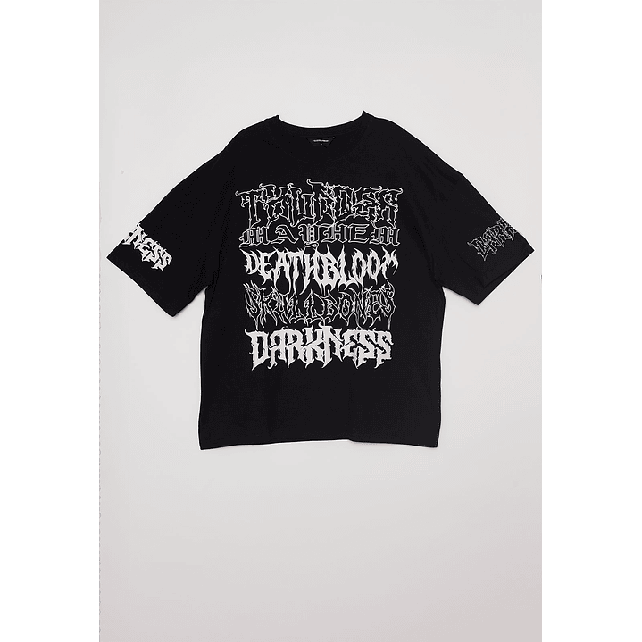 Polera Oversize Death Hombre Negro Familyshop 1