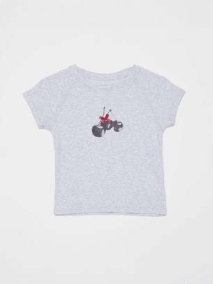 Polera Cherry Lola Gris Familyshop