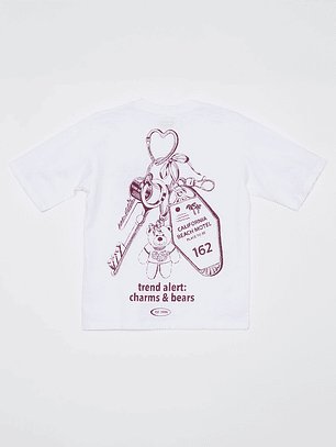 Polera Oversize LLavero  Lola Blanco Familyshop