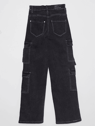 Jeans Cargo Lola Negro Familyshop