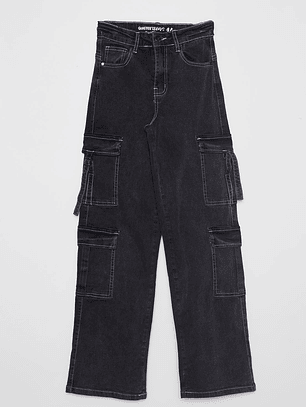 Jeans Cargo Lola Negro Familyshop
