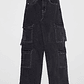 Jeans Cargo Lola Negro Familyshop - Miniatura 1