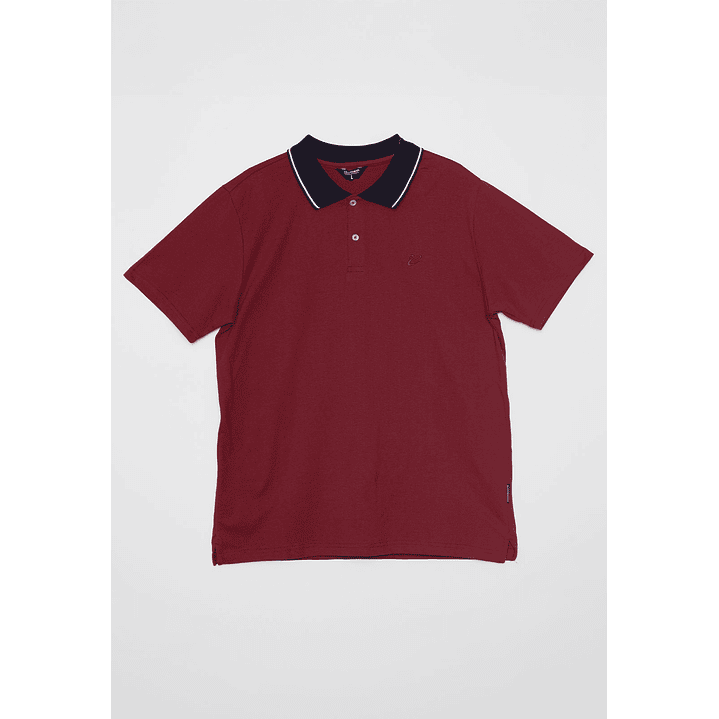 Polera Jersey Hombre Burdeo Familyshop 1