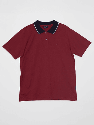 Polera Jersey Hombre Burdeo Familyshop