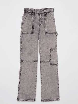 Jeans Wide Leg Lola Gris Familyshop