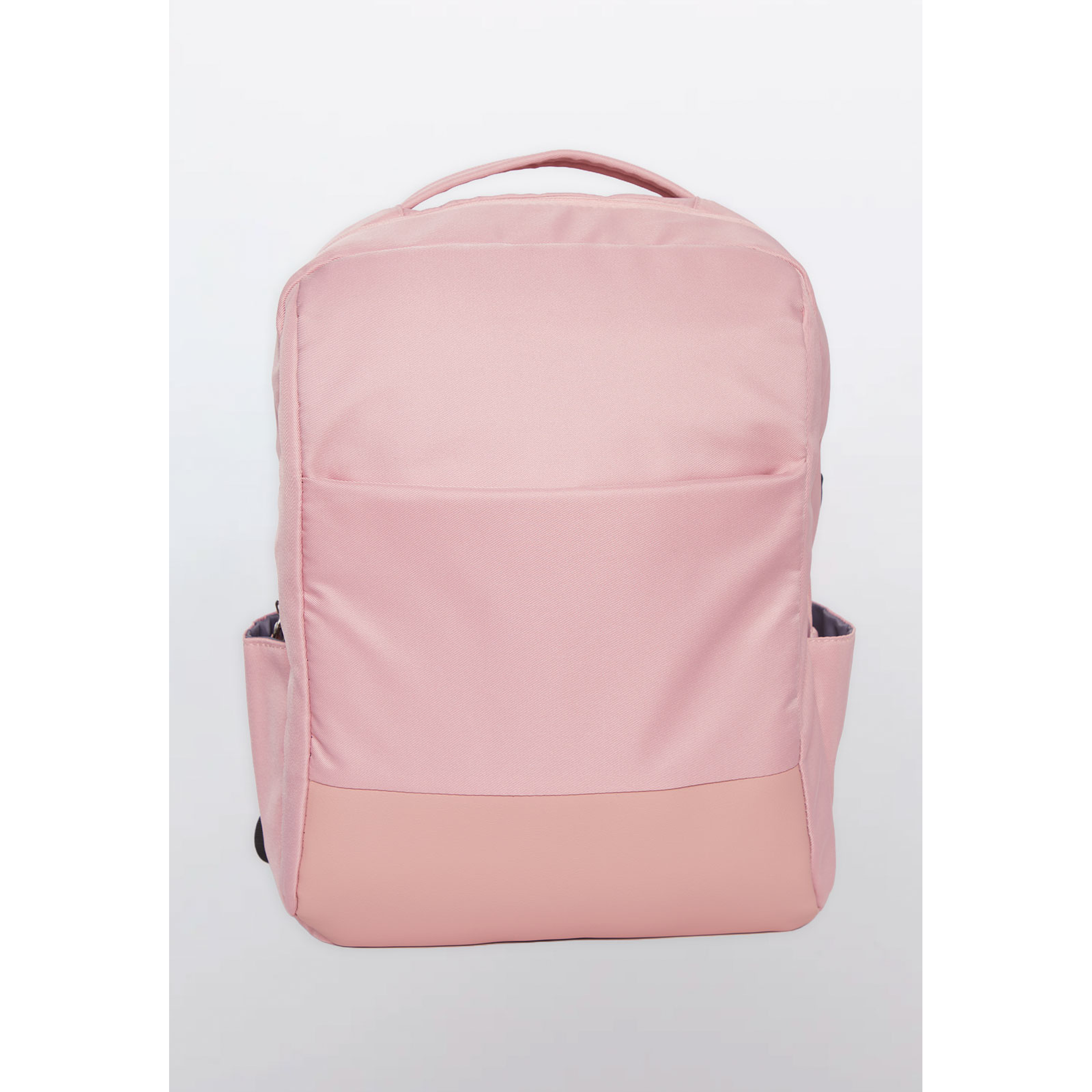 Mochila Lisa Rosada Usb 15 Litros 1