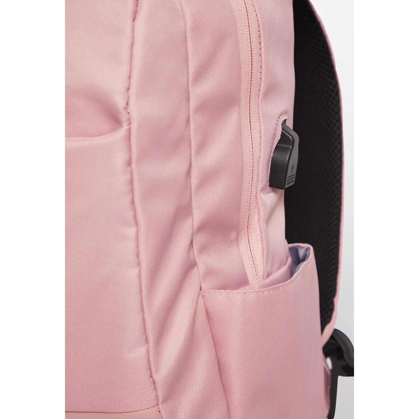 Mochila Lisa Rosada Usb 15 Litros 2