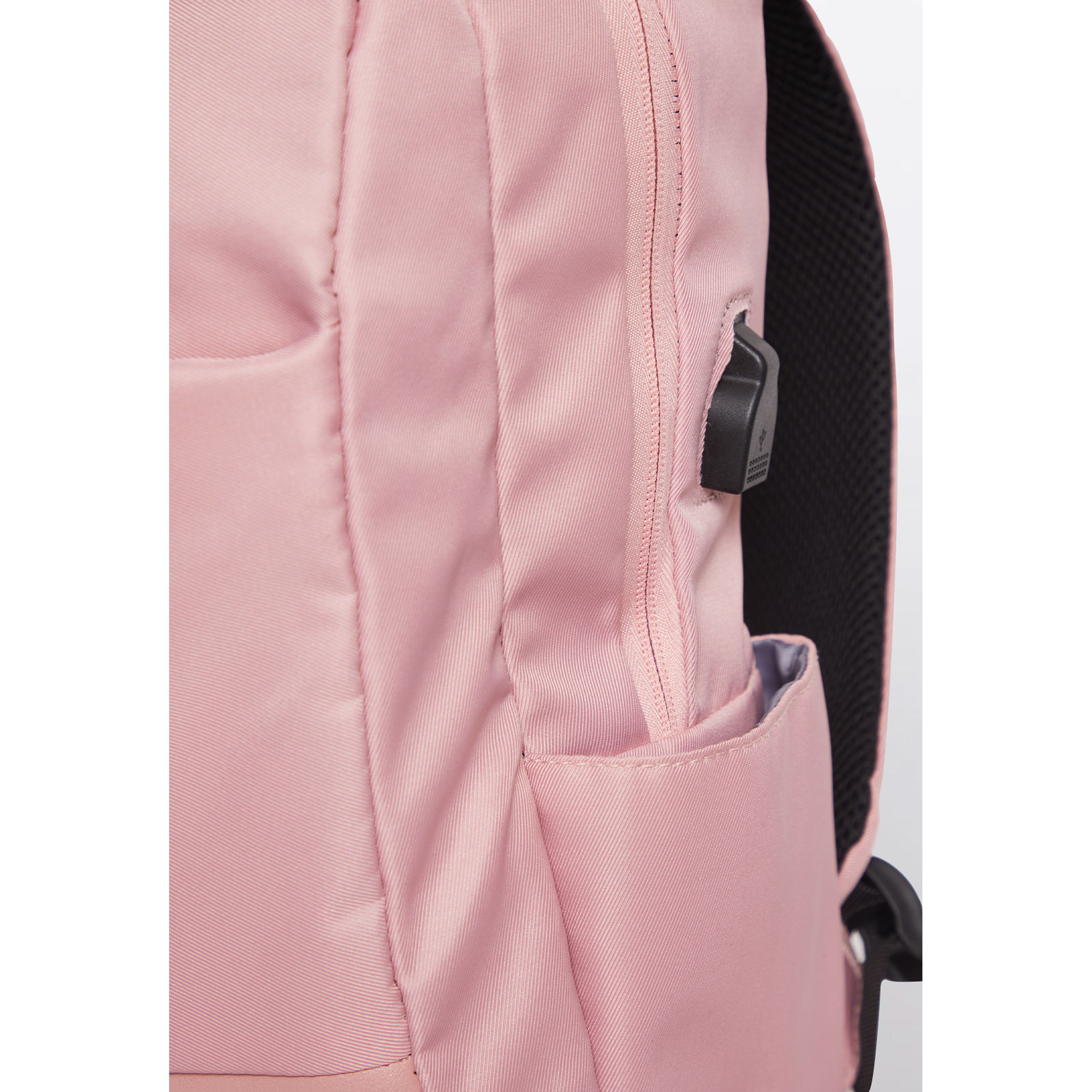 Mochila Lisa Rosada Usb 15 Litros 2