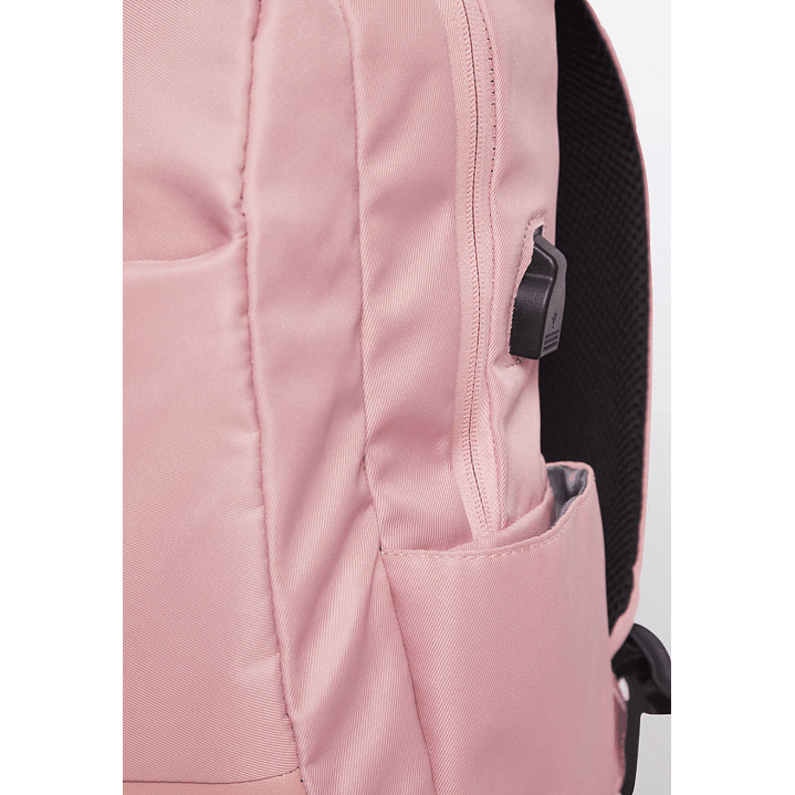 Mochila Lisa Rosada Usb 15 Litros 2