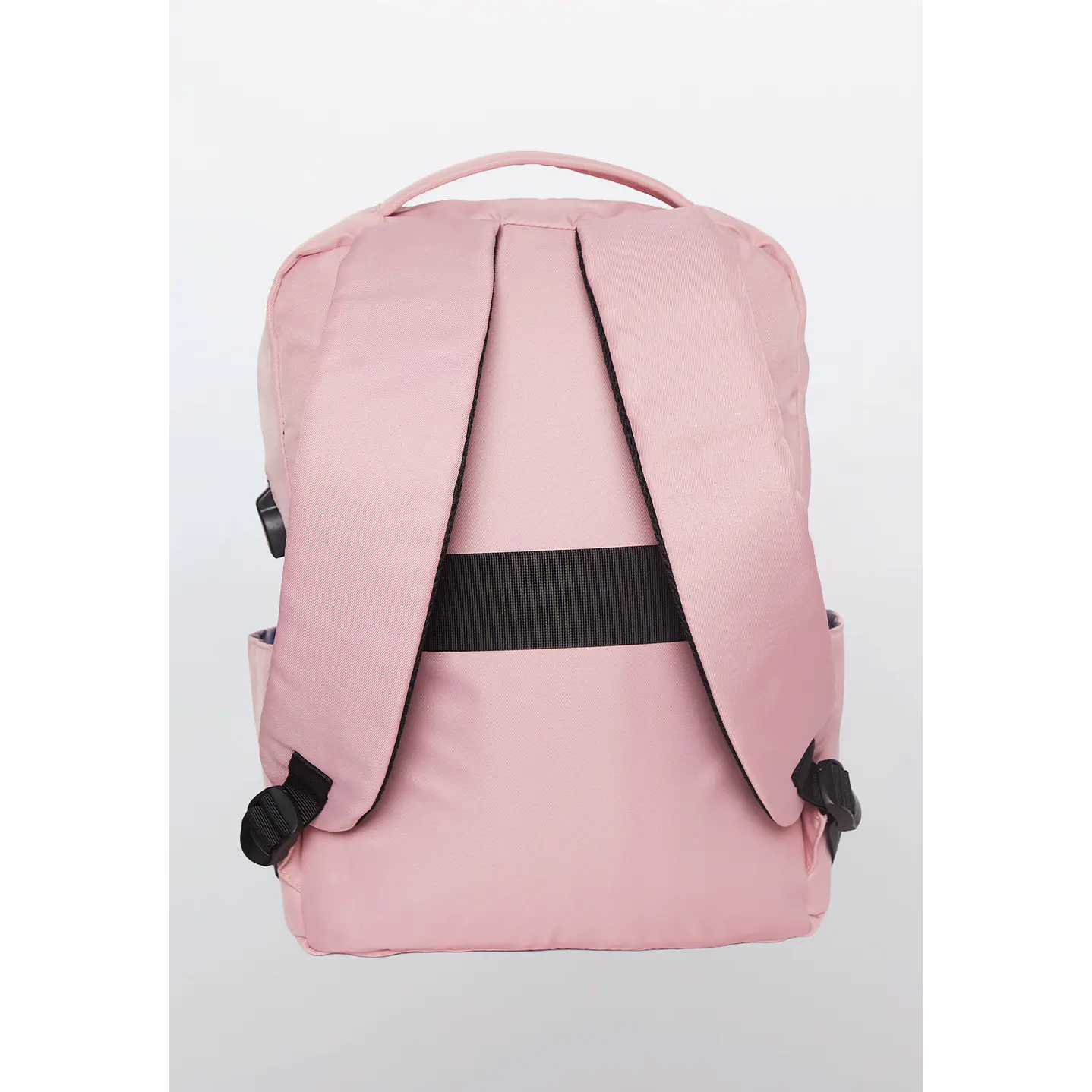 Mochila Lisa Rosada Usb 15 Litros 4